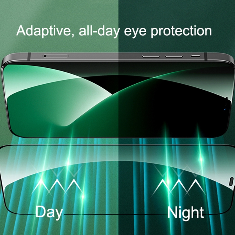 Benks V Pro+ Series 0.3mm HD Eye Protection Green Tempered Glass Film + Metal Dust Net for iPhone 12 Pro Max