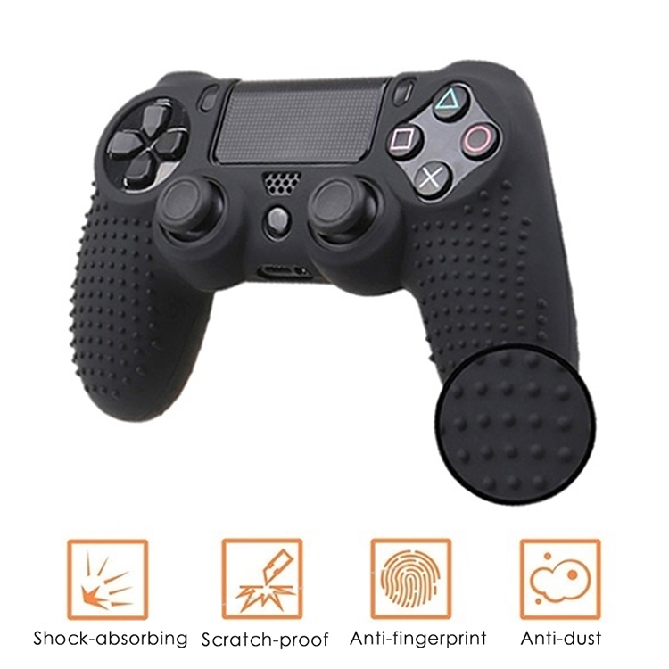 Non-slip Silicone Protective Case for Sony PS4 (Black)