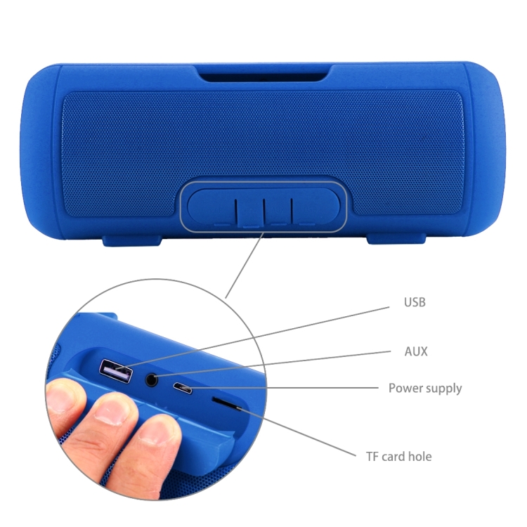 E5 Life Waterproof Bluetooth Stereo Speaker(Blue)