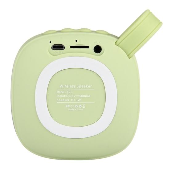 X25 Portable Fabric Design Bluetooth Stereo Speaker(Green)