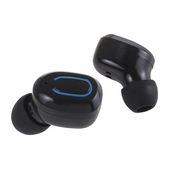 TI8S TWS Dazzling Wireless Stereo Bluetooth 5.0 Earphones with Charging Case (Black)