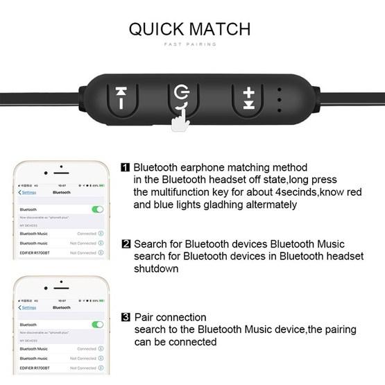 XT11 Magnetic In-Ear Wireless Bluetooth V4.2 Earphones(Silver)