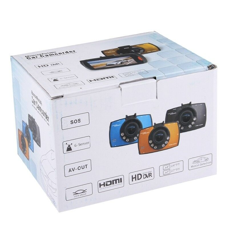 Car DVR - 2.7 inch LCD 480P 1.3MP Camera 120 Degree Wide Angle Viewing