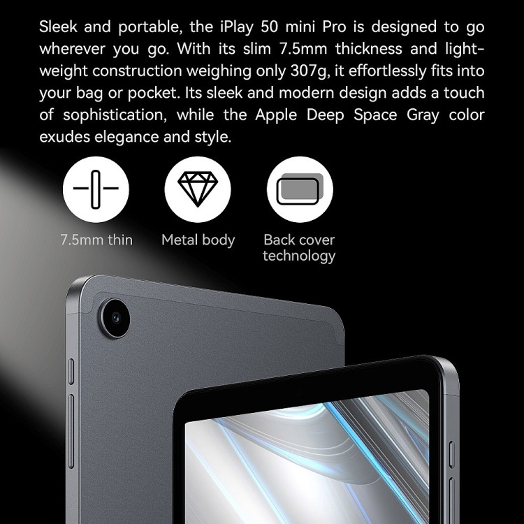 Etoren.com | Alldocube iPlay 50 Mini Pro 8.4 inch LTE 256GB Grey